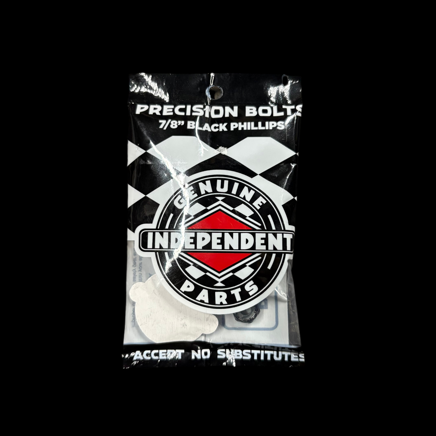 INDY MOUNTING BOLT PHILLIP 7/8"ALL BK