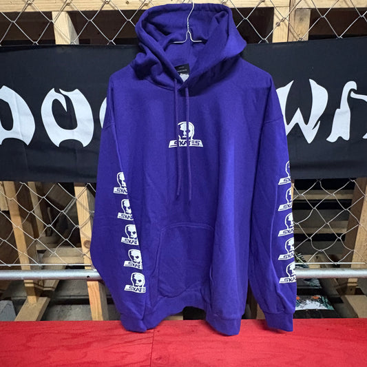 SKULL SKATES ロゴパープルフーディー