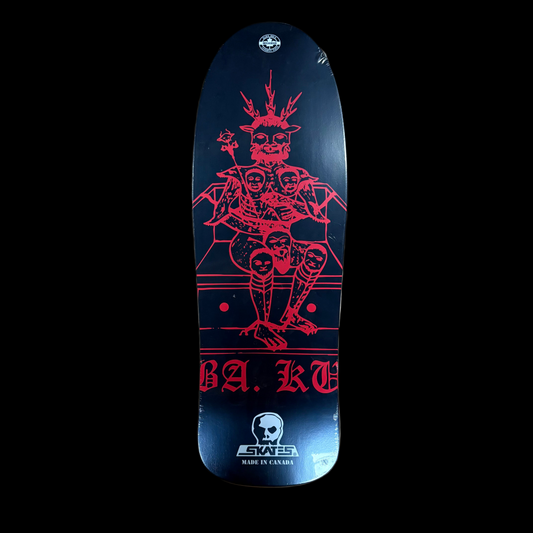 10"x 30" BA.KU. BLOOD THRONECUT AWAY シングルキック デッキ　(16" wheelbase)