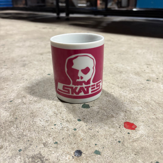 ロゴ　マグカップ　ホワイト×ピンクプリント