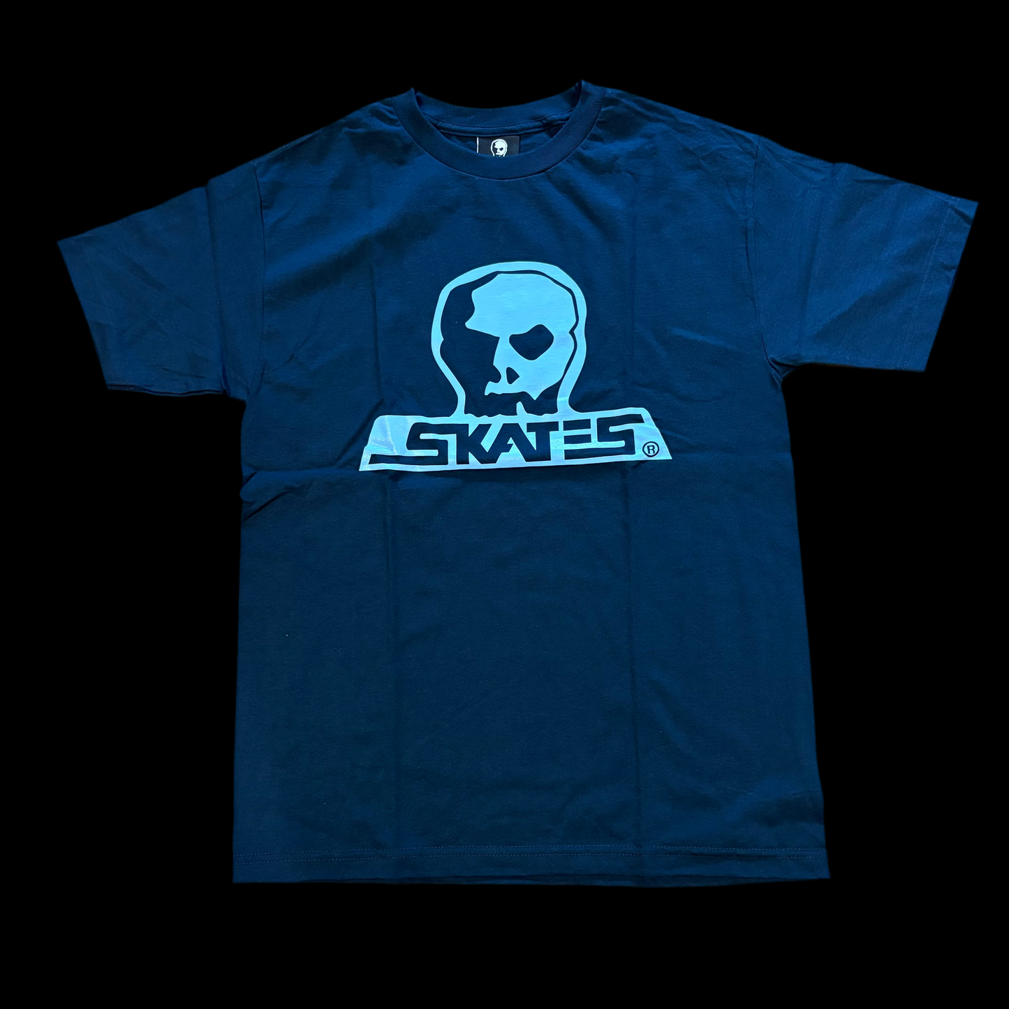 SKULL SKATES BURBS　DEEP SEA（ネイビーｘブルー）Tシャツ